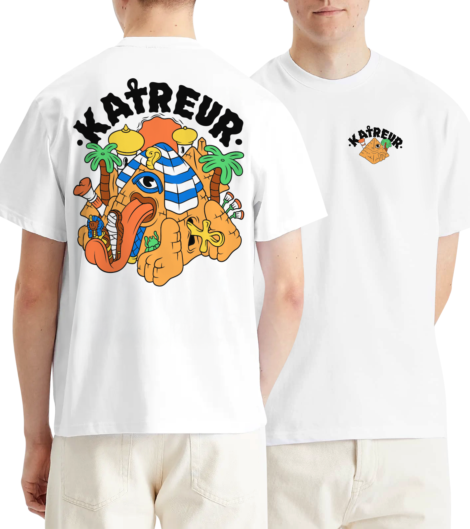 T-shirt Egyptian Toy - White Katreur®