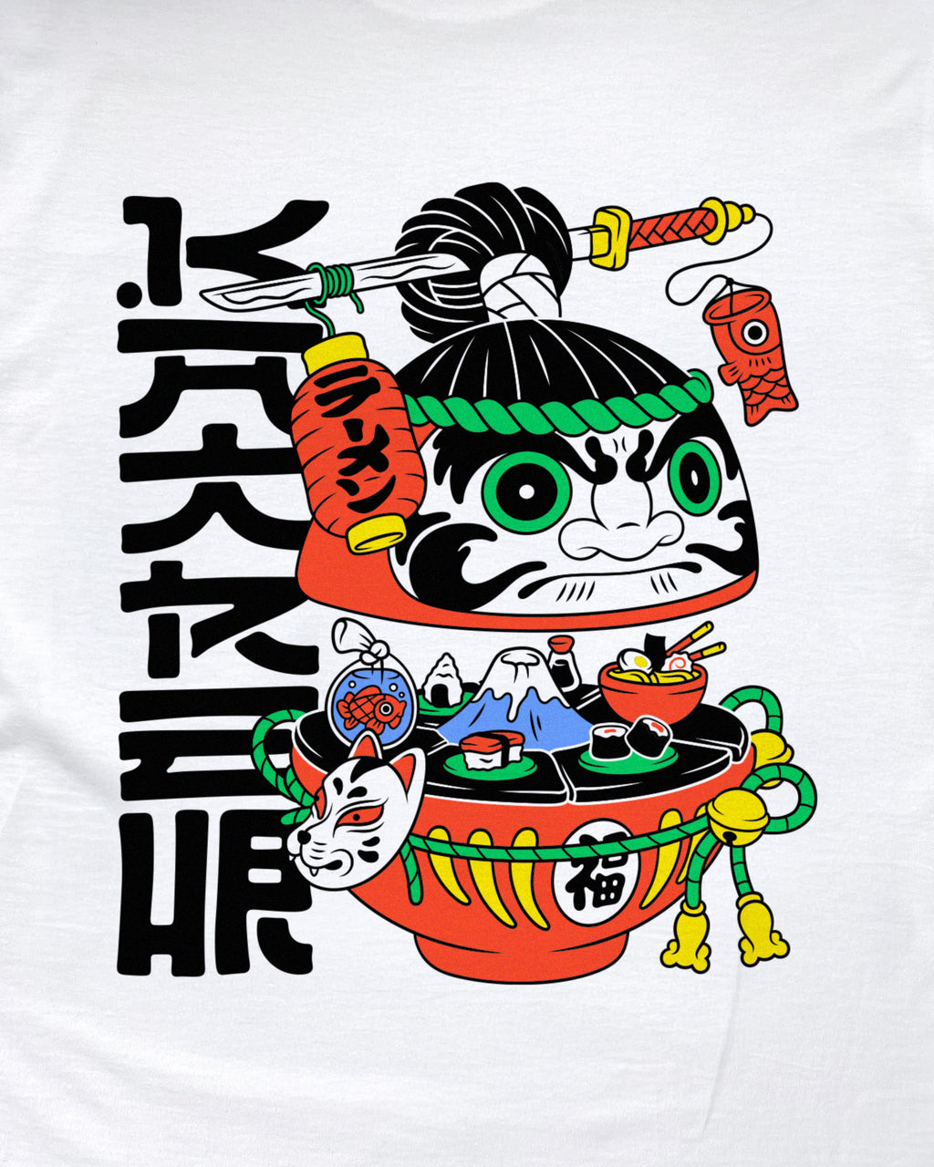 Kaiten Daruma – T-Shirt Blanc