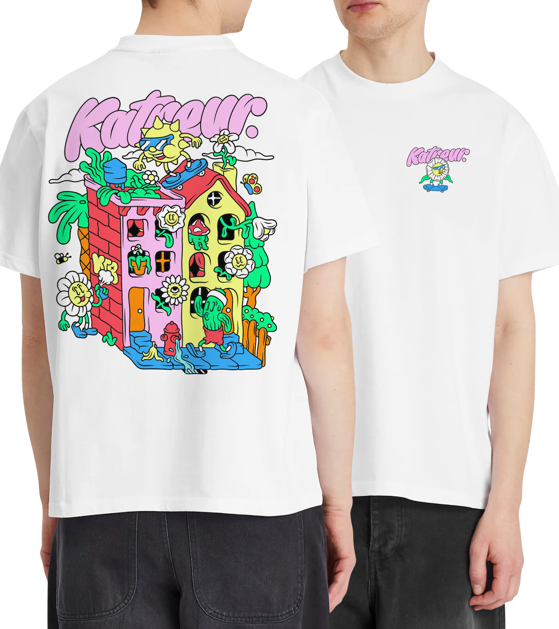 T-shirt Sunny Avenue - White Katreur®